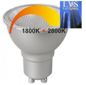 GU10 dim 1800-2800K 6W (vervangt 50W)