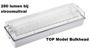 Led noodverlichting 420 lumen opbouw IP65 met testknop